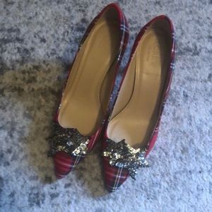 J Crew Tartan Plaid Heels